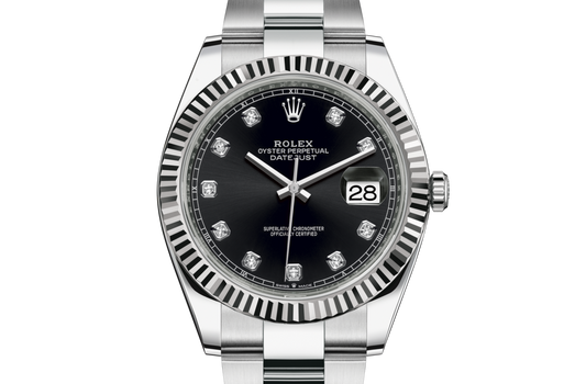Rolex DATEJUST 41 Oyster, 41 mm, Oystersteel and white gold